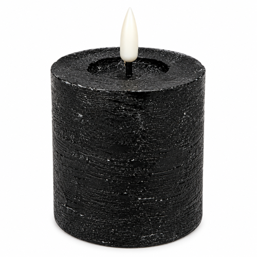 Świeca Rustic Led  Wys. 8cm Czarna2.png