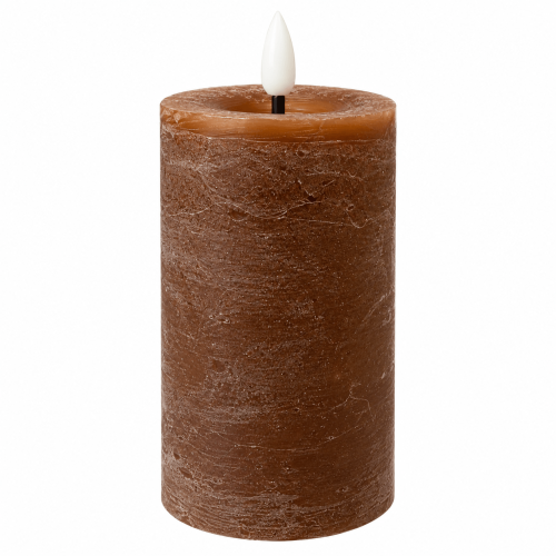 Świeca Rustic Led  Wys. 15cm Brązowa2.png