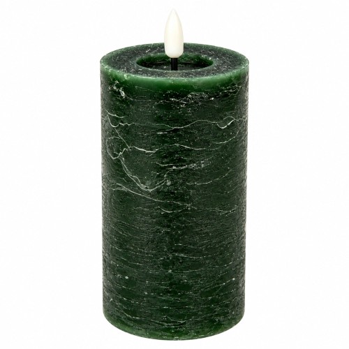 Świeca Rustic Led  Wys. 15cm Zielona2.jpg