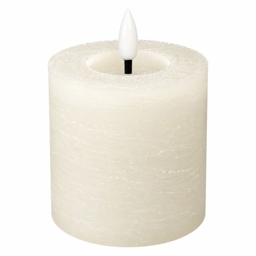 Świeca Rustic Led  Wys. 8cm Biała2.jpg