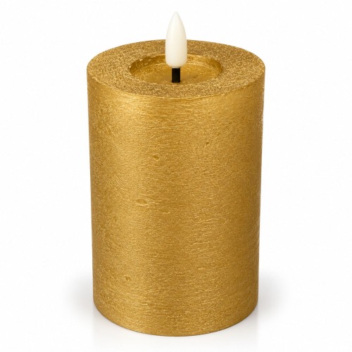Świeca Rustic Led  Wys. 12,5cm Złota.jpg