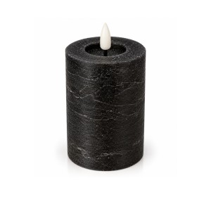 Świeca Rustic Led Czarna Wys. 12,5cm 