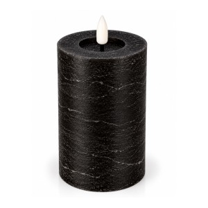 Świeca Rustic Led  Czarna Wys. 15cm