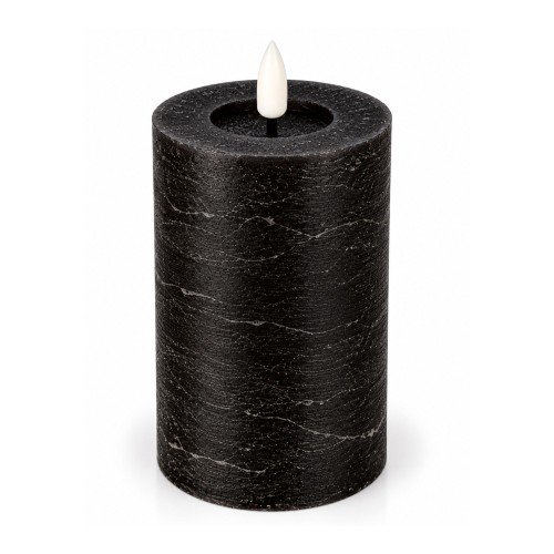 Świeca Rustic Led  Wys. 15cm Czarna.jpg