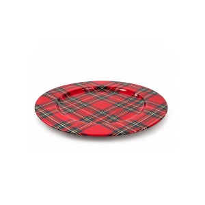 Podtalerz Krata Tartan Czerwono-Zielona Śr. 33cm