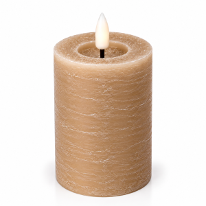 Świeca Rustic Led  Beżowa Wys. 12,5cm