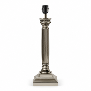Srebrna Niklowana Podstawa Lampy Stołowej Mercury Wys.  62cm
