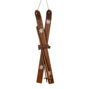 Dekoracja Narty z Kijkami Vintage Wys. 60cm