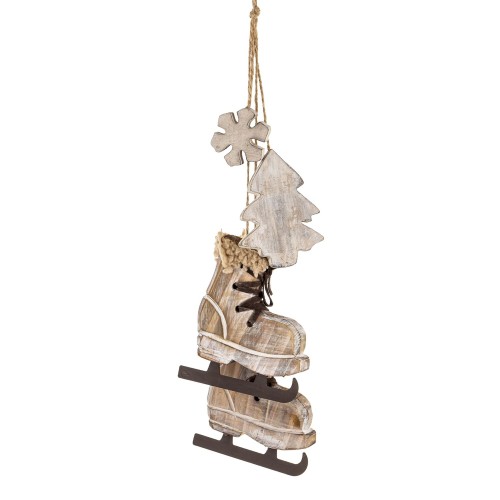Zawieszka Łyżwy Beżowe Dł. 39cm