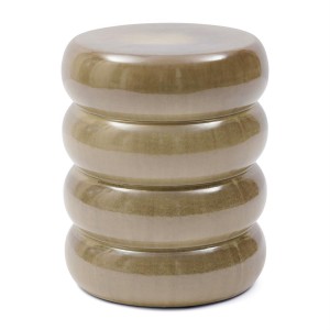 Ceramiczny Stolik Pomocniczy Rose Tower oliwkowy Riviera Maison