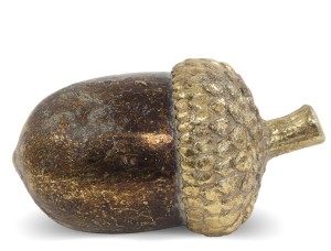 Dekoracja Żołądź Brązowo-Złoty Dł. 12,5cm