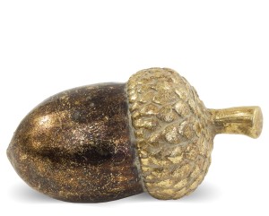 Dekoracja Żołądź Brązowo-Złoty Dł. 16cm