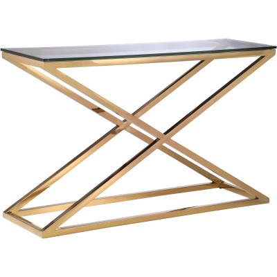 Konsola Ventalioer Cross Złota 130x40x74cm