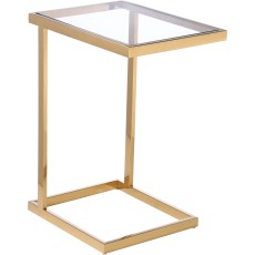 Stolik Pomocniczy Nottura Złoto, Szkło 48x35x63cm