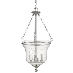Lampa Sufitowa, Wisząca Serale Chrom, Szkło 37x37x56cm