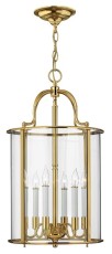 Lampa Sufitowa, Wisząca Classic Eternal L, Złota, 35x35x63cm