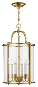 Lampa Sufitowa, Wisząca Classic Eternal L, Złota, 35x35x63cm