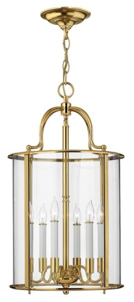 Lampa Sufitowa, Wisząca Classic Eternal L, Złota, 35x35x63cm