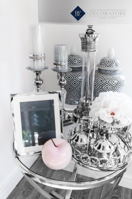 Świeca Szara Lene Bjerre M 8