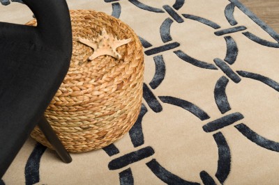 Dywan Art Deco Czarny, Beż - Różne Rozmiary 8