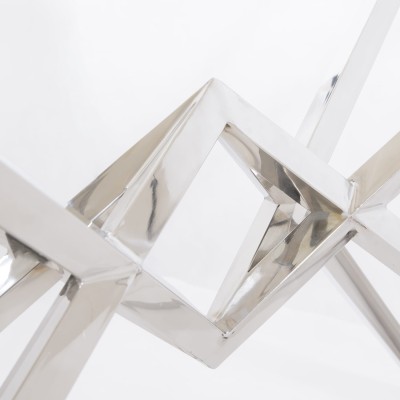 Designerska Konsola Calda Szkło, Chrom 120x40x80cm 3