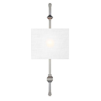 Kinkiet Cruz Nikiel, Biały 29,3x55,5-76,4cm 3