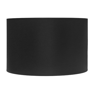 Abażur Velvet Cylinder Czarno-Srebrny 50x27cm