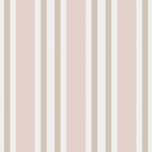 Tapeta Cole and Son Polo Stripe White/Pink/Beige