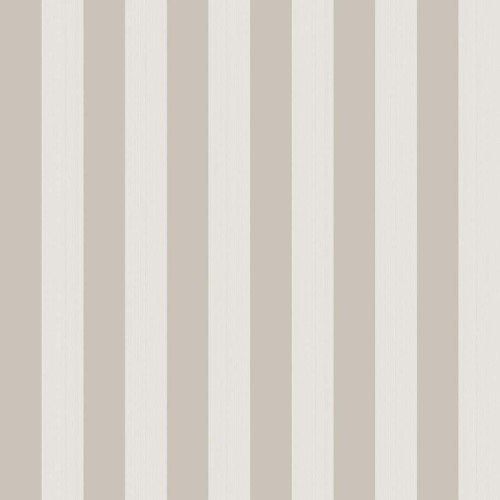 Tapeta Cole and Son Regatta Stripe w odcieniach kremowym i beżowym, z poziomymi pasami o różnych szerokościach. Wzór na tle z teksturą, bez widocznych napisów lub logo. Produkt leżący na jednolitym tle, idealny do aranżacji wnętrz.