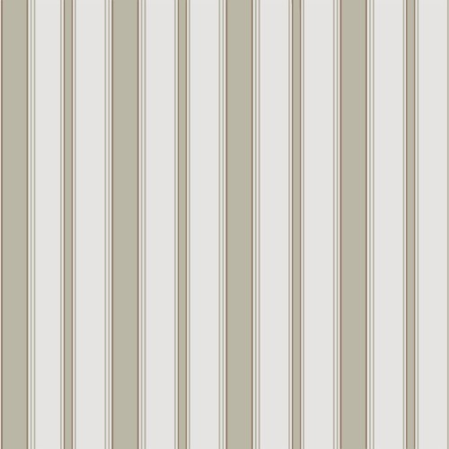 Tapeta Cole and Son Cambridge Stripe w odcieniach beżu i bieli, z pionowymi pasami. Zdjęcie ukazuje całość produktu na jasnym tle. Wzór jest prosty, bez dodatkowych ornamentów. Tapeta jest złożona, gotowa do użycia. Wymiary nie są widoczne.