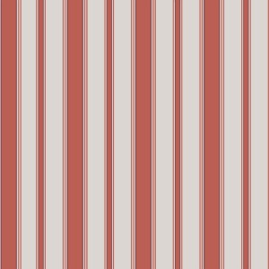 Tapeta Cole and Son Cambridge Stripe Red/White