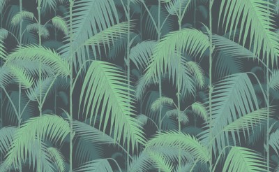 Tapeta Cole and Son Palm Jungle Emerald/Navy 2
