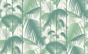 Tapeta Cole and Son Palm Jungle Emerald/White
