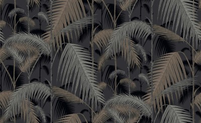 Tapeta Cole and Son Palm Jungle Gold/Silver/Grey 2