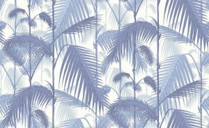 Tapeta Cole and Son Palm Jungle Blue/White
