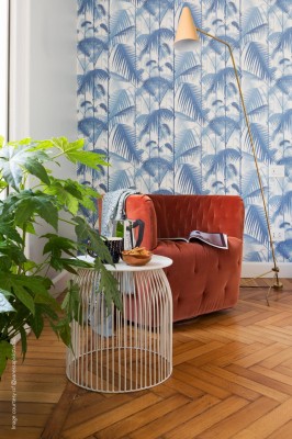Tapeta Cole and Son Palm Jungle Blue/White 4