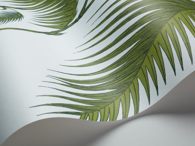 Tapeta Cole and Son Palm Leaves Green/Sky Blue 3