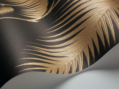 Tapeta Cole and Son Palm Leaves Gold/Charcoal 3
