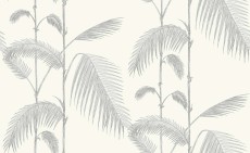 Tapeta Cole and Son Palm Leaves Soft Grey/White