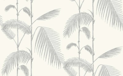 Tapeta Cole and Son Palm Leaves Soft Grey/White 2