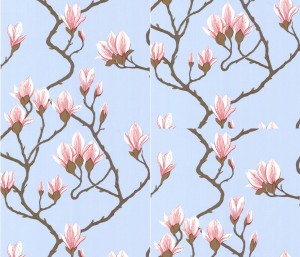 Tapeta Cole and Son Magnolia Blue
