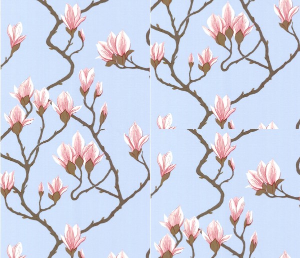 Tapeta Cole and Son Magnolia Blue