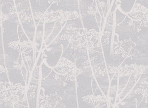Tapeta Cole and Son Cow Parsley White/Soft Grey