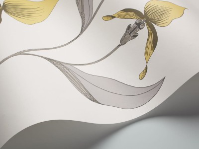 Tapeta Cole and Son Orchid Lemon/Grey/Chalk 3