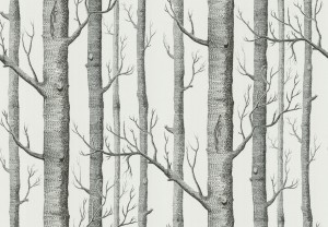 Tapeta Cole and Son Woods Black/White