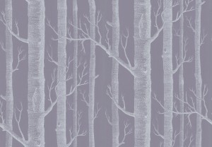 Tapeta Cole and Son Woods White/Grey