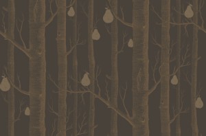 Tapeta Cole and Son Woods & Pears Copper/Charcoal/Brown