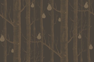 Tapeta Cole and Son Woods & Pears Copper/Charcoal/Brown 2