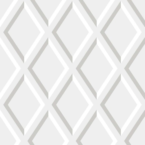 Tapeta Cole and Son w odcieniach bieli, srebra i delikatnej szarości, z geometrycznym wzorem w formie rombów. Produkt rozłożony na gładkim tle, pokazujący teksturę i subtelne detale wzoru. Idealna do eleganckich wnętrz.