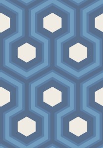 Tapeta Cole and Son Hicks' Grand White/Blue/Navy